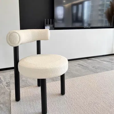 Produktbild von 360Home Gastronomiemöbel gepolsterter Esszimmerstuhl mit Rückenlehne Stuhl Weiß