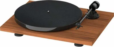 Produktbild von Pro-Ject E1 Phono, Audio-Plattenspieler mit Riemenantrieb, Halbautomatisch, Walnuss, 33,45 RPM, 33,45 RPM, 65 dB