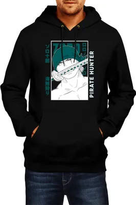 Produktbild von Herren Kapuzenpullover Japan Anime Manga One Manga Piece Anime Zoro 02 Zoro Swords, Man M / Schwarz