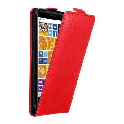 Image de Cadorabo Housse pour Nokia Lumia 830 Housse de protection rouge Flip Etui Housse de téléphone portable Case Cover