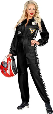 Produktbild von Rennfahrer Overall Damen schwarz M