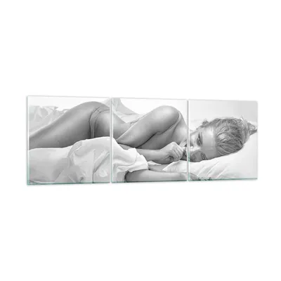 Produktbild von Bilder auf glas - Weiblich mode modell posieren - 120x40cm - Glasbilder - Wandbilder - Kunstdruck - zum Aufhängen bereit - Wanddekoration aus Glas - Glas Bilder - Wandbild auf Glas - GCA120x40-2606