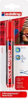 Produktbild von Edding 330, Rot, Meißel, Mehrfarbig, 1 mm, 5 mm, Multi