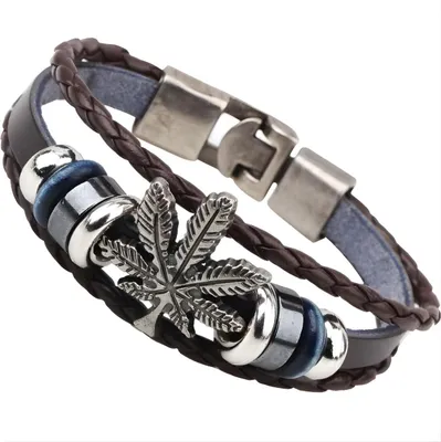 Produktbild von Herrenarmband MH-38979 - Braun/Silber KP38979