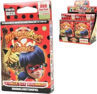 Produktbild von Miraculous Sammelkarten Starterdeck Deutsch 30er Set | 48 Stück