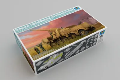 Image de Véhicule tracteur lourd 18 t avec canon antiaérien de 8,8 cm / 1:35