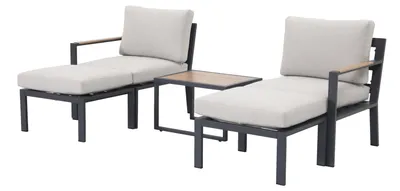 Produktbild von Garden Impressions Cinto Lounge-Set 5-teilig – Carbon Black
