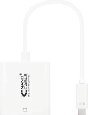 Produktbild von Nanocable 10.16.4103, 3.2 Gen 1 (3.1 Gen 1), USB Typ-C, DVI-Ausgang, 1920 x 1080 Pixel
