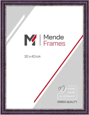 Produktbild von MendeFrames Holzrahmen Serie 810 Shabby-Chic 25x38 cm Violett Antireflexglas