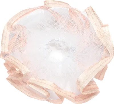 Image de NKlaus Baptême Manchette de bougie Communion en tulle 12x9cm anti-goutte rose ruban de satin 14430