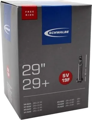Produktbild von Schwalbe 10400323 29' Schlauch 'SV 19F Freeride', 29x2.10-3.00' (54/75-584/622), SV 40mm, schwarz