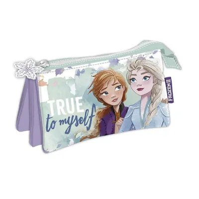 Produktbild von Frozen Eiskönigin Anna Elsa 3fach Kulturtasche Mäppchen Schlamper Reiseetui Federtasche