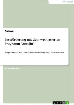 Produktbild von Leseförderung mit dem webbasierten Programm "Antolin"
