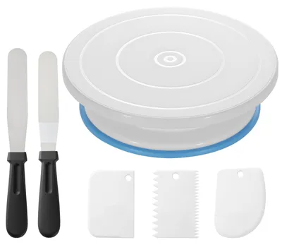Tortendrehteller 11 Zoll mit rutschfester Basis, 5-teilig