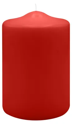 Produktbild von Spitzkopf Stumpen Kerzen Weihnachtsrot 15 x Ø 10 cm, 6 Stück