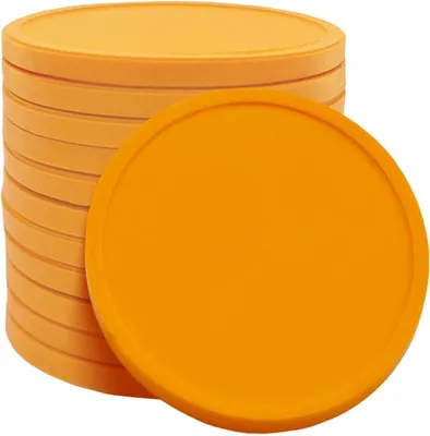 Obrázek produktu pro CombiCraft blank biologicky rozložitelné spotřební mince Oranžová - Ø29mm - 1000 kusů