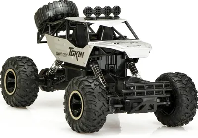 Imagen del producto de Coche todoterreno a control remoto, escala 1:12, tracción 4x4, metal, color plateado
