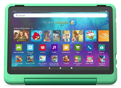 Immagine prodotto di Custodia Amazon per tablet Fire HD 10, adatta ai bambini, color verde menta | Adatta a bambini dai 6 anni in su | Compatibile solo con i tablet della 13ª generazione (2023)