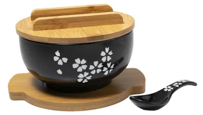 Immagine prodotto di Grande ciotola in porcellana asiatica, ideale per zuppe e noodles