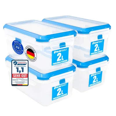 Produktbild von Luftdichte Behälter-Set 4x2L, BPA-frei, für Kühlung