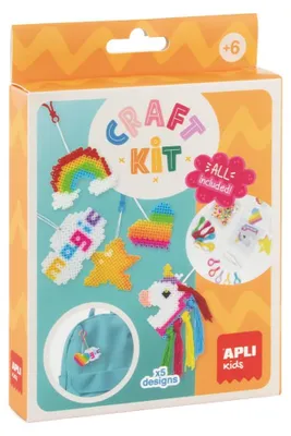 Obrázok produktu pre Kreatívna súprava na kľúče, jednorožec, nažehľovacie korálky, APLI Kids 20568