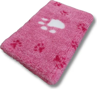 Produktbild von Vet Bed Hundedecke große Pfote rosa