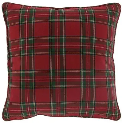 Produktbild von Kissen Schottenkaro rot grün 45x45cm