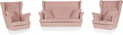 Produktbild von Family Meble Set aus Sofa + 2 Sessel Ari 2-Sitzer Sofa Couch Zierpolsterung Freistehendes Lounge Sofa Bequem zum Entspannen Wohnzimmer Büro (ENJOY 19)