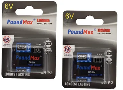 Produktbild von 2x PoundMax 2CR-P2 6V Lithium Batterien Fotobatterie hohe Kapazität 850mAh Photo