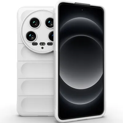 Produktbild von Handyhülle für Xiaomi 14 Ultra Weich TPU Silikon Stossfest Anti-rutsch Hülle Weiß