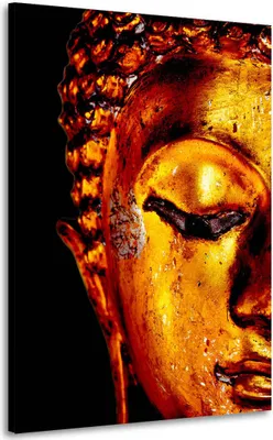 Produktbild von Wandbild Leinwandbild Buddha meditativ Gold Edition: 40x60x2cm