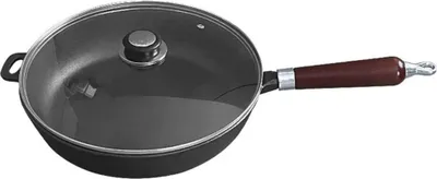 Produktbild von Krisberg 24 cm Gusseisen-Bratpfanne mit Deckel KS2565