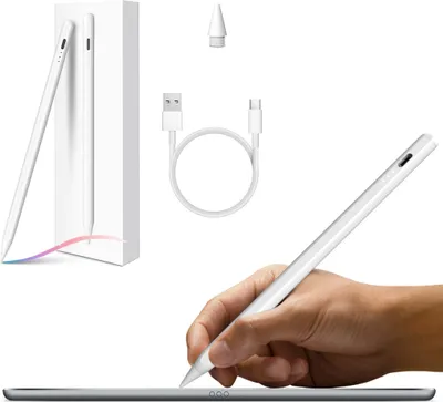 Produktbild von Eingabestift für ipad Stylus Pen Stift Magnetischer Wireless Apple Pencil mit Stromanzeige,Handabweisung,Haltbarere Spitze für iPad-Serien 2018–2023