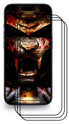 Produktbild von 3x Echtes Tempered 9H Panzerhartglas für iPhone 15 Pro 3D KLAR FULL COVER Displayschutz Schutzglas Displayglas Panzerglas Glasfolie Sicherheitsglas