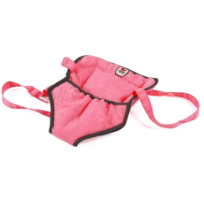 Image de Sangle de portage pour poupées, mélange anthracite et rose