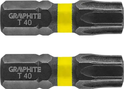 Immagine prodotto di GRAPHITE Punte a percussione TX40 x 25 mm, 2 pz.