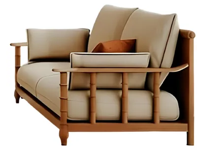 Immagine prodotto di Divano moderno a due posti: elegante divano in tessuto per il soggiorno