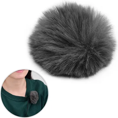 Produktbild von Clip-on Lavalier Mikrofon Windschutzscheibe Pelzige Windschutzscheibe Mikrofon Muff Kompatibel mit Boya M1 und anderen am meisten Ansteckmikrofonen