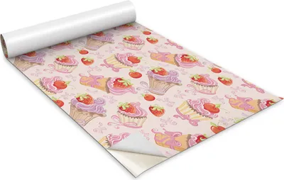 Zdjęcie produktu dla Folia samoprzylepna - Okleina meblowa - Dekoracyjna - Do mebli - Tapeta - Naklejka - Folia - Kolorowe babeczki owocowe - 100 x 50 cm
