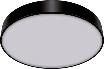 Obrázok produktu pre Stropný plafón moderný čierny okrúhly Ø50cm do kuchyne jedálne neutrálna farba LED 48W TOTEM Struhm
