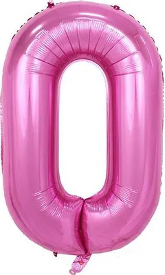 Obrázek produktu pro Fóliový balónek číslo nula růžový 102cm - Cakesicq