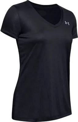 Produktbild von Under Armour Damen Tech SSV SOLID Kurzarmshirt - 1255839, Farbe:Schwarz, Textil:S