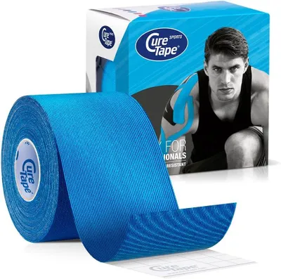 Produktbild von CureTape Sports 5 cm x 5 m - Kinesiologie Tape extra stark - Kinesiotape Sport Tape wasserfest, schweißresistent & latexfrei - Physio Tape
