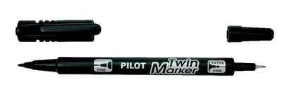 Produktbild von PILOT Permanent Marker "Twin Marker" extra fein schwarz