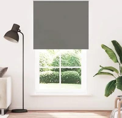 Produktbild von Verdunkelungsrollo - Balkonrollo Sichtschutz - Grau 135x230cm Stoffbreite 131,6cm Polyester - Rollos CC23774