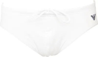 Immagine prodotto di Slip mare EMPORIO ARMANI costume piscina elastico in vita con coulisse logo ricamato beachwear articolo 211722 4R401, EUR 50 / CN 180/90A, Poliammide 91%,Spandex 9%