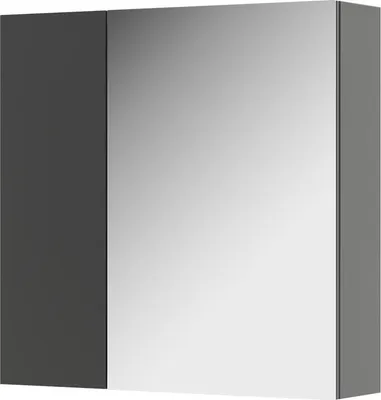 Immagine prodotto di Specchio contenitore bagno Vicco Leopold Antracite 60 x 59.2 cm Con ripiani e 1 anta a specchio, Model 56214