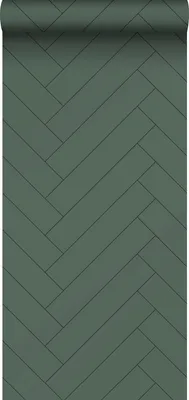 Obrázek produktu pro ESTAhome tapeta rybí kost tmavě zelená - 139222 - 0,53 x 10,05 m