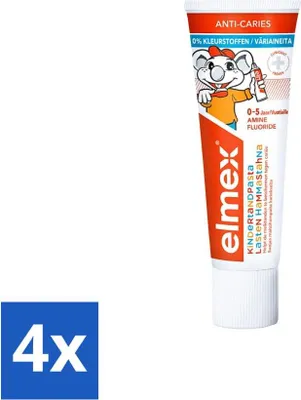 Immagine prodotto di Elmex gel dentifricio per bambini (0-5 anni), 75 ml - confezione risparmio - 4 pezzi