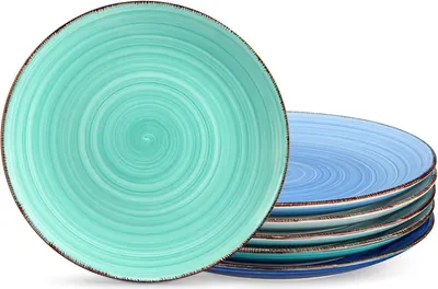 Obrázek produktu pro vancasso BONITA sada talířů kamenina 6 osob Ø 27 cm nádobí modrá